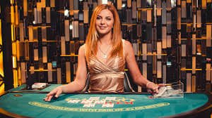 VIP blackjack studio with private dealer booth